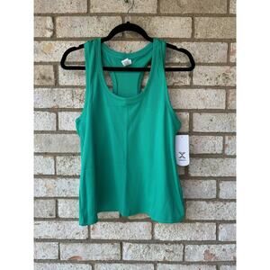 Xersion Active Tank Racerback Green Size L